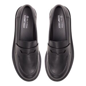 Call it Spring Frankiie Black Slip-On Chunky Penny Loafers Size 7.5
